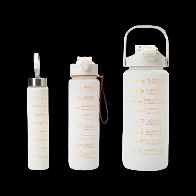 KIT 3 Garrafas com Capacidade Portátil De 2000ML+800ml +280ml