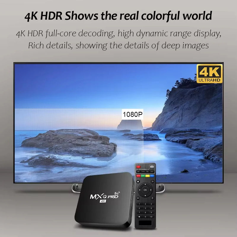 MXQ Pro 4K 5G Android TV Box 4K